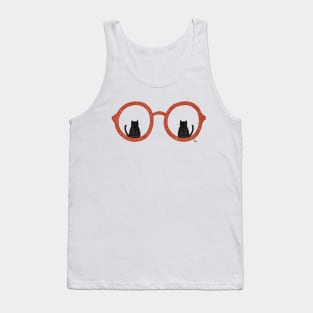 Cat in the Glasses Tank Top